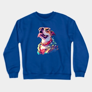 cool dog Crewneck Sweatshirt